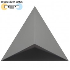 Φωτιστικό Απλίκα Μονής Κατεύθυνσης LED 12W 230V CCT Αλουμινίου Γκρι IP54 3-996